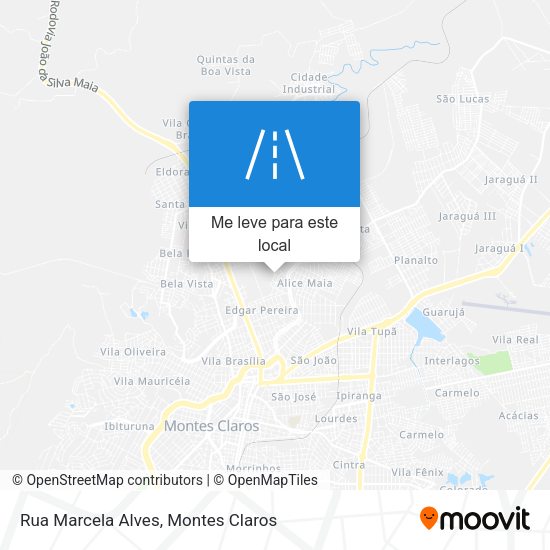 Rua Marcela Alves mapa