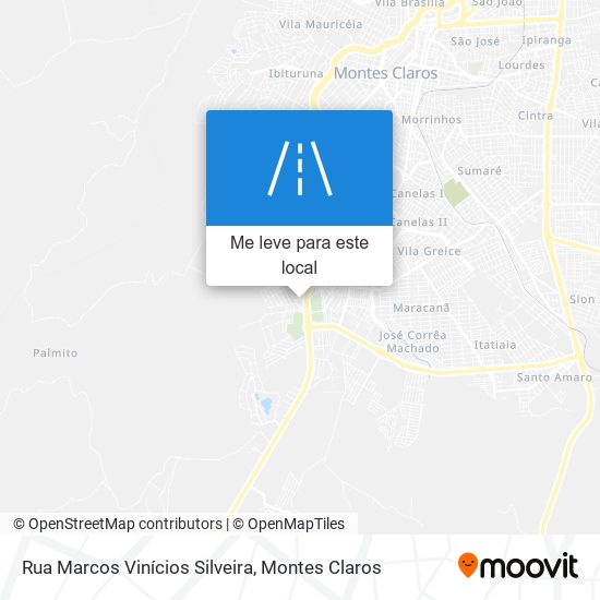 Rua Marcos Vinícios Silveira mapa