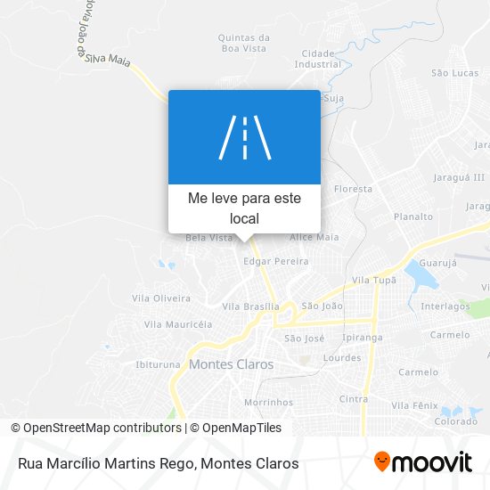 Rua Marcílio Martins Rego mapa