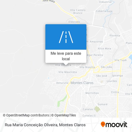 Rua Maria Conceição Oliveira mapa