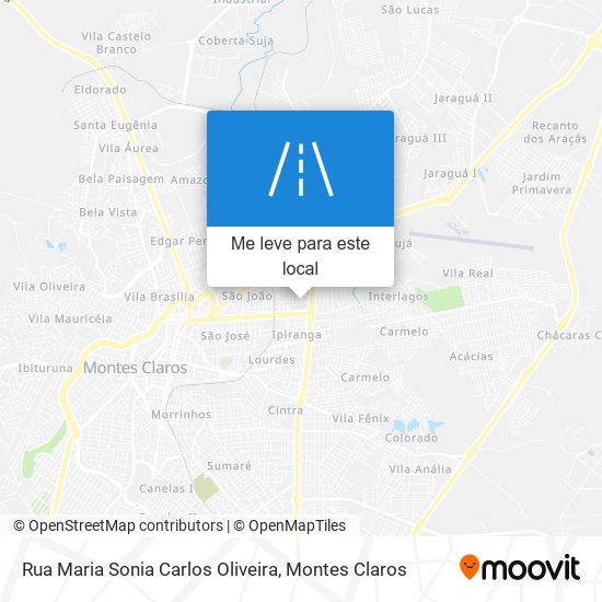 Rua Maria Sonia Carlos Oliveira mapa