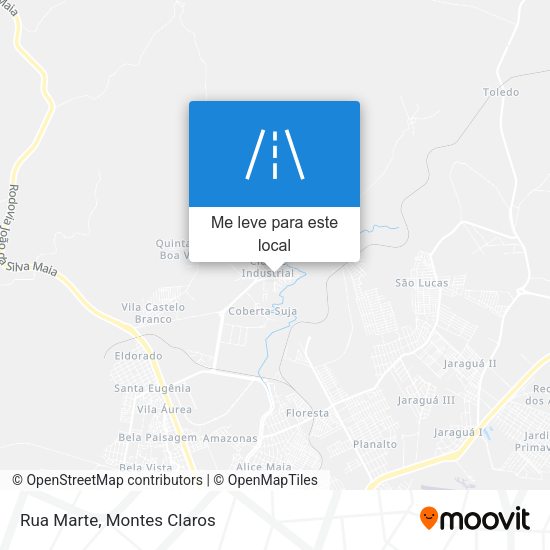 Rua Marte mapa