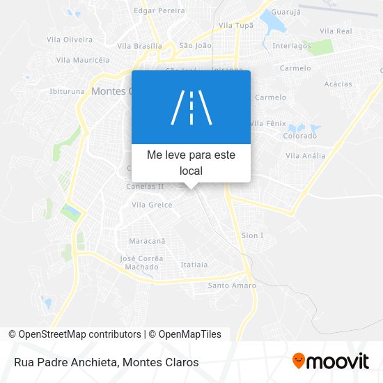 Rua Padre Anchieta mapa