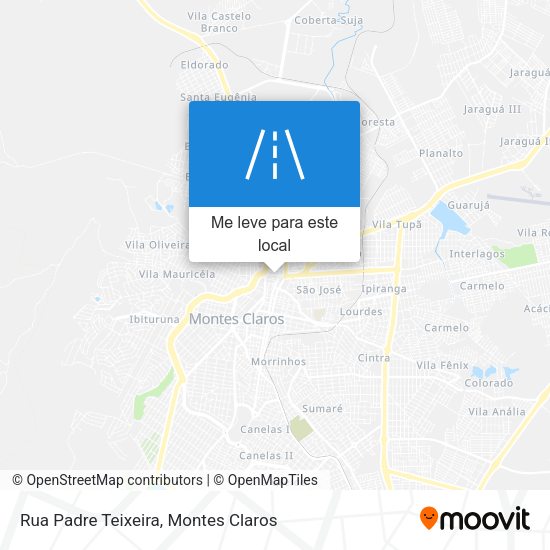 Rua Padre Teixeira mapa