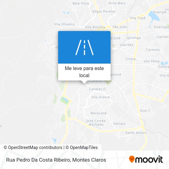 Rua Pedro Da Costa Ribeiro mapa