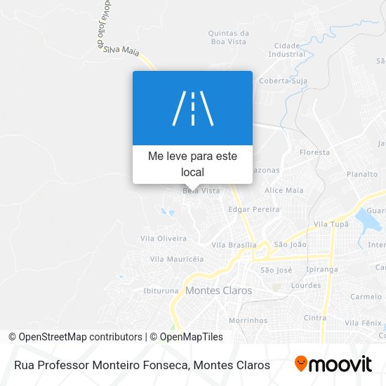 Rua Professor Monteiro Fonseca mapa