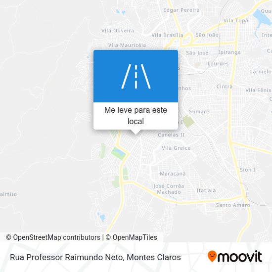 Rua Professor Raimundo Neto mapa