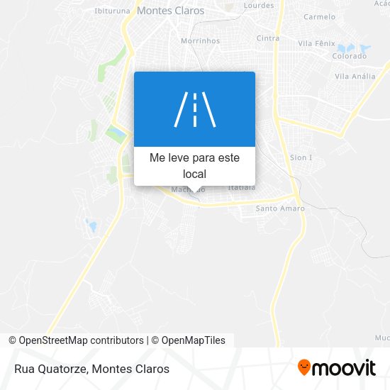 Rua Quatorze mapa