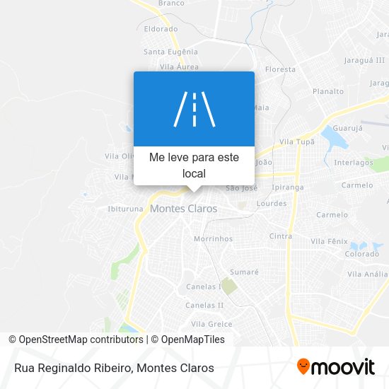Rua Reginaldo Ribeiro mapa