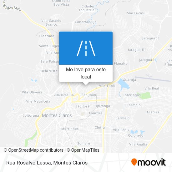 Rua Rosalvo Lessa mapa