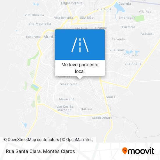 Rua Santa Clara mapa