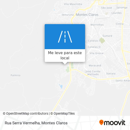 Rua Serra Vermelha mapa