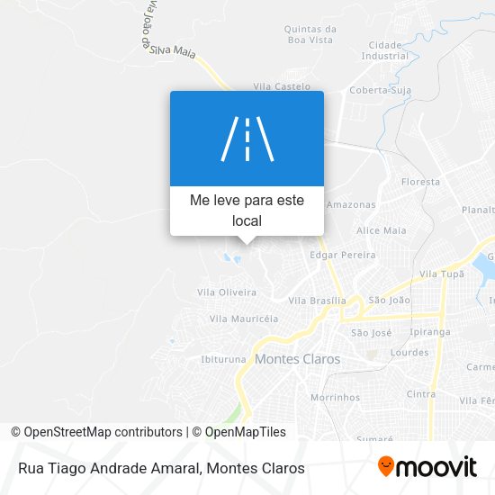 Rua Tiago Andrade Amaral mapa