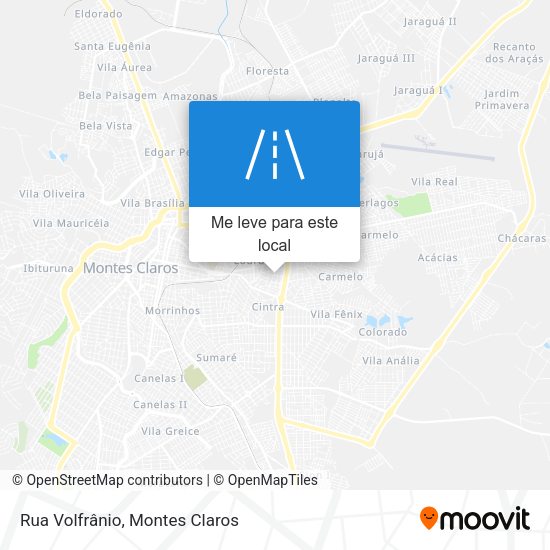 Rua Volfrânio mapa