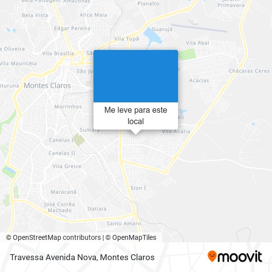 Travessa Avenida Nova mapa