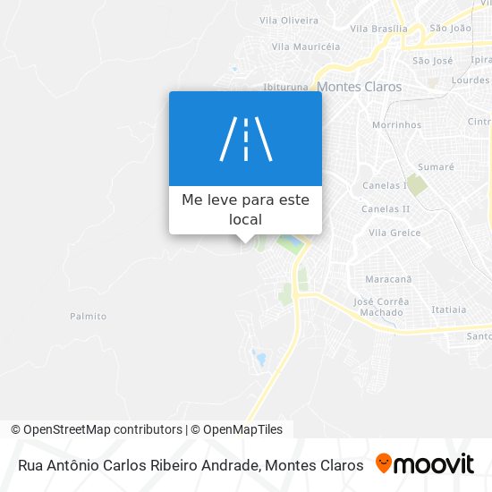 Rua Antônio Carlos Ribeiro Andrade mapa