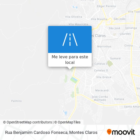 Rua Benjamim Cardoso Fonseca mapa