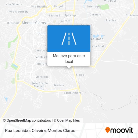 Rua Leonidas Oliveira mapa