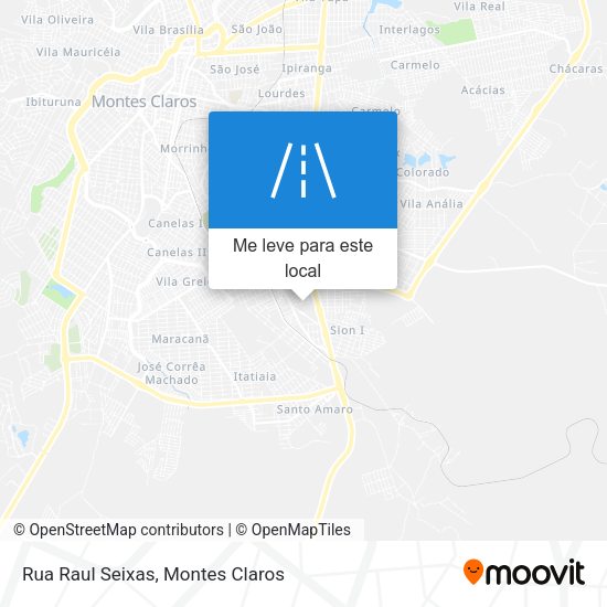 Rua Raul Seixas mapa