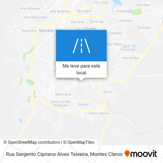 Rua Sargento Cipriano Alves Teixeira mapa
