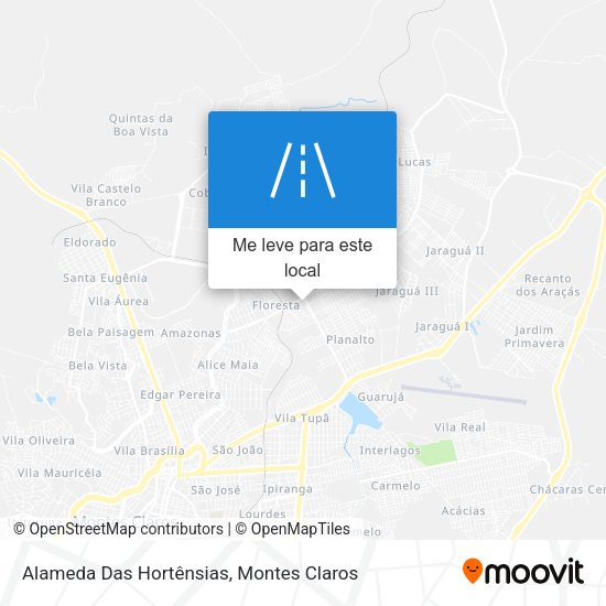 Alameda Das Hortênsias mapa