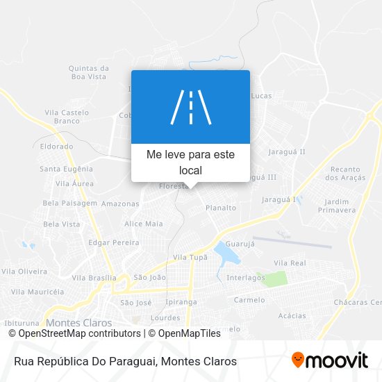 Rua República Do Paraguai mapa