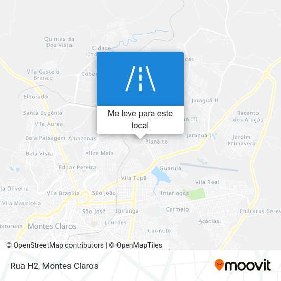 Rua H2 mapa