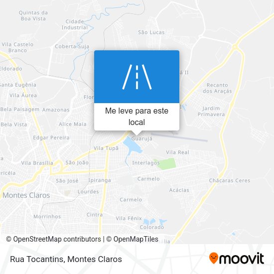 Rua Tocantins mapa