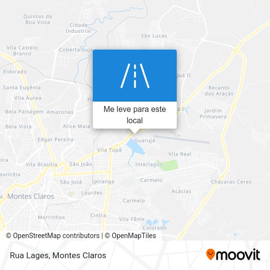 Rua Lages mapa