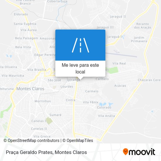 Praça Geraldo Prates mapa