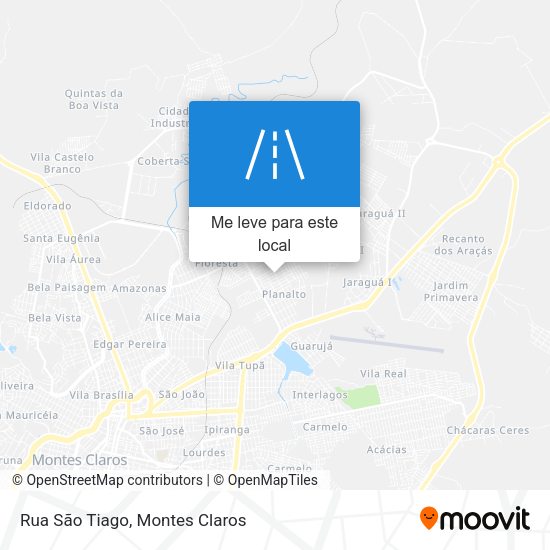 Rua São Tiago mapa