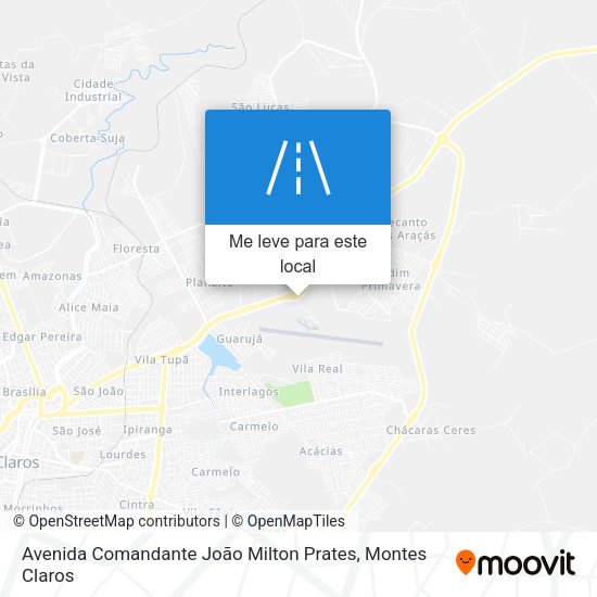 Avenida Comandante João Milton Prates mapa