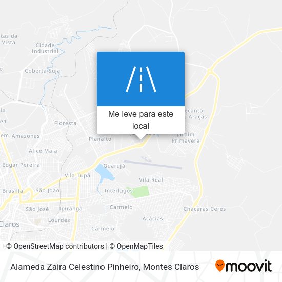 Alameda Zaira Celestino Pinheiro mapa