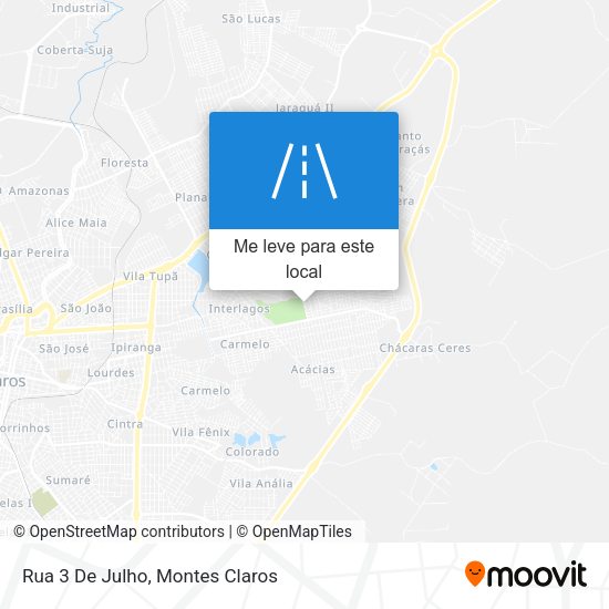 Rua 3 De Julho mapa