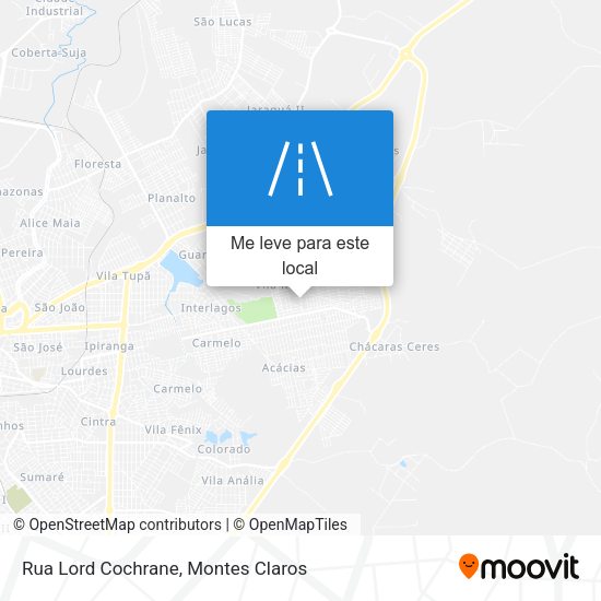 Rua Lord Cochrane mapa