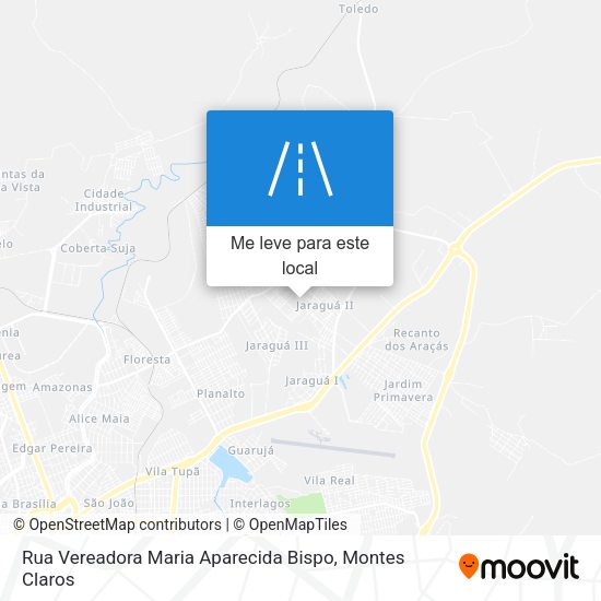 Rua Vereadora Maria Aparecida Bispo mapa