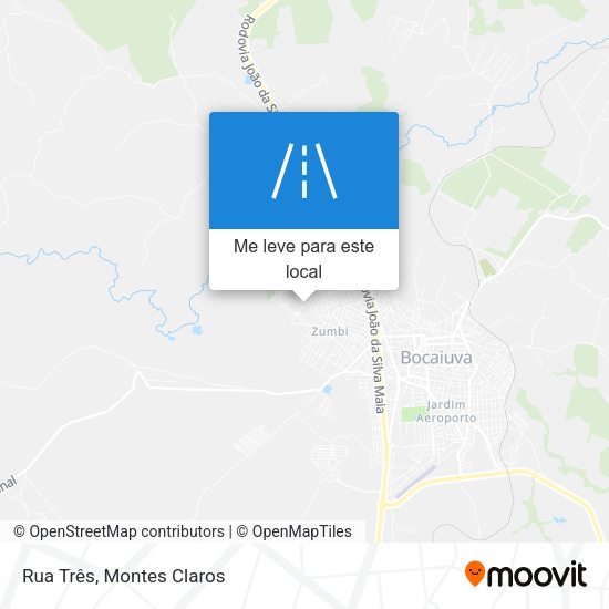 Rua Três mapa