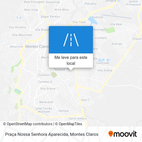 Praça Nossa Senhora Aparecida mapa
