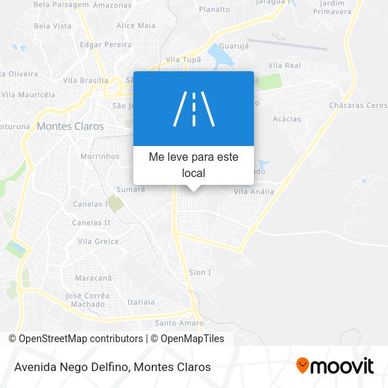 Avenida Nego Delfino mapa
