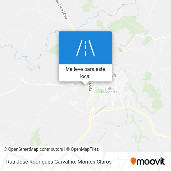 Rua José Rodrigues Carvalho mapa