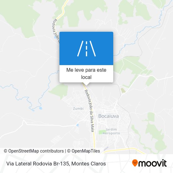 Via Lateral Rodovia Br-135 mapa