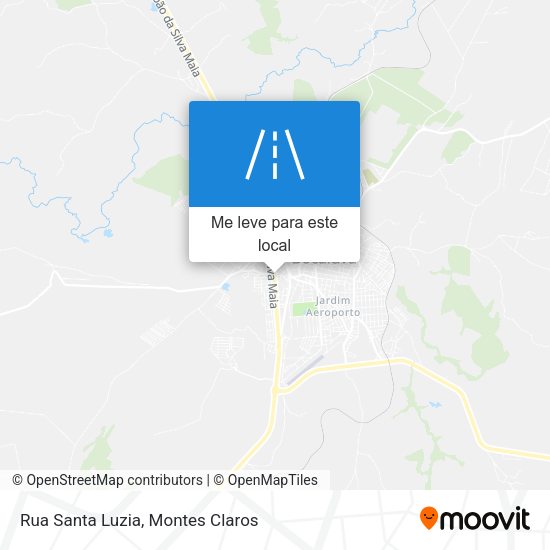 Rua Santa Luzia mapa