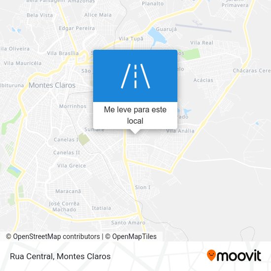 Rua Central mapa
