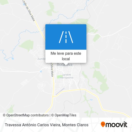 Travessa Antônio Carlos Vieira mapa