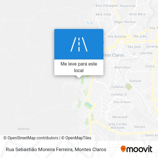 Rua Sebastião Moreira Ferreira mapa