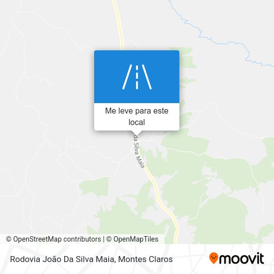 Rodovia João Da Silva Maia mapa
