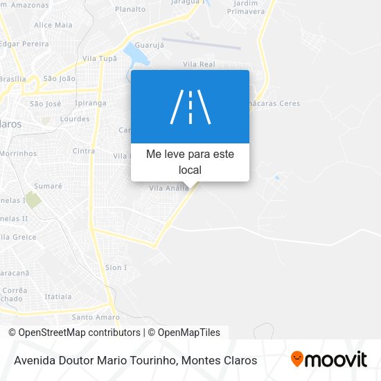 Avenida Doutor Mario Tourinho mapa