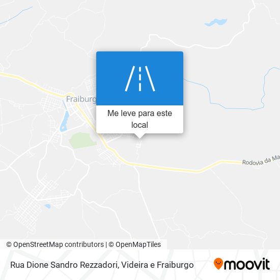 Rua Dione Sandro Rezzadori mapa