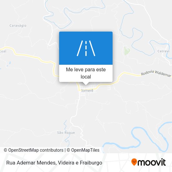 Rua Ademar Mendes mapa