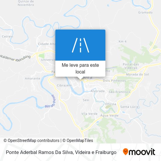 Ponte Aderbal Ramos Da Silva mapa